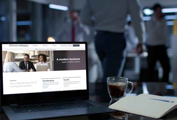 modern advisors webpage