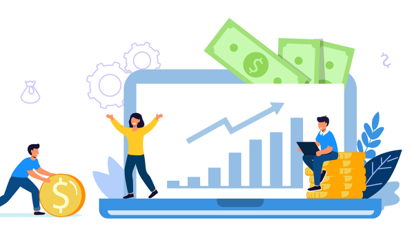 making money online animated visualization