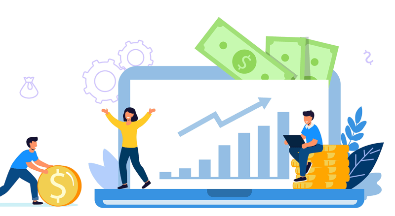making money online animated visualization