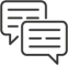 chat bubbles icon