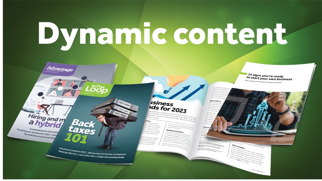 Use dynamic content on accounting firm websites