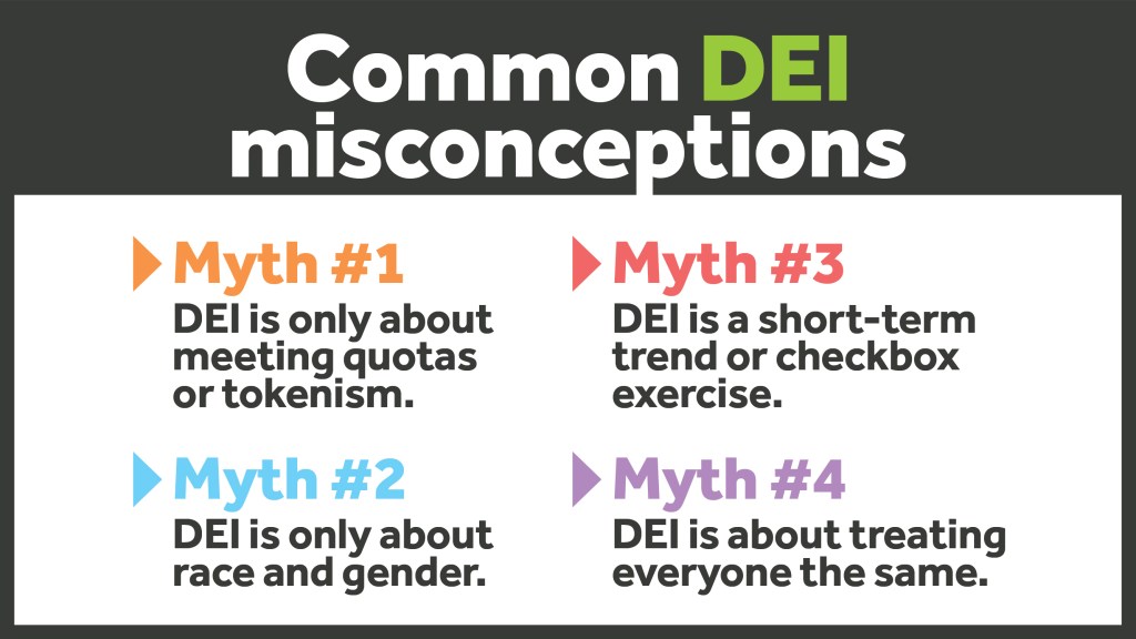 Common DEI misconceptions