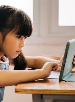 Cybersecurity tips for kids who bring technology home from school.